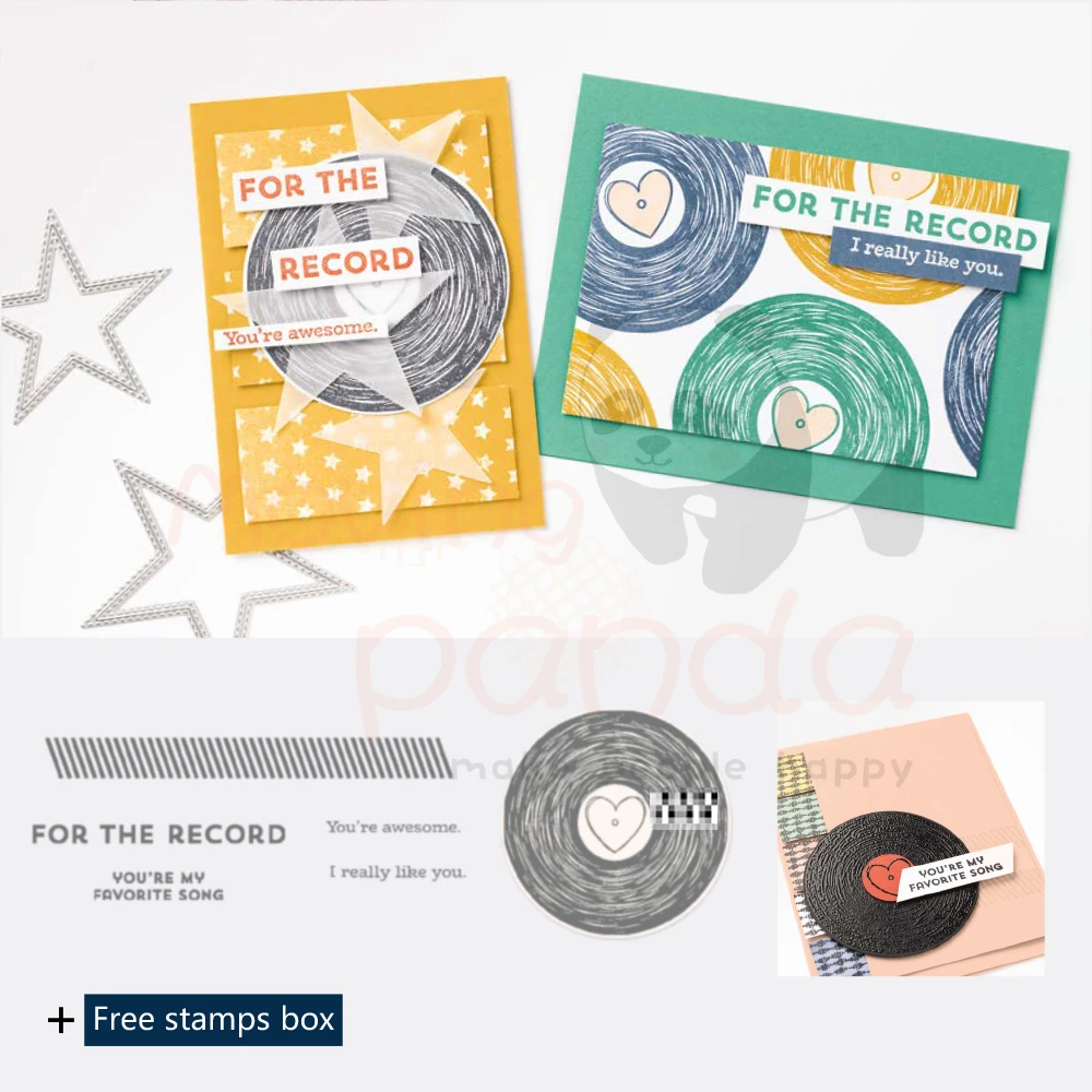 MP489 RECORD Metal Cutting Dies and Stamps Clear Silicone Stamps scrapbooking Album Paper Card Craft Embossing Die Cuts
MP489 RECORD Metal Cutting Dies and Stamps Clear Silicone Stamps scrapbooking Album Paper Card Craft Embossing Die Cuts
