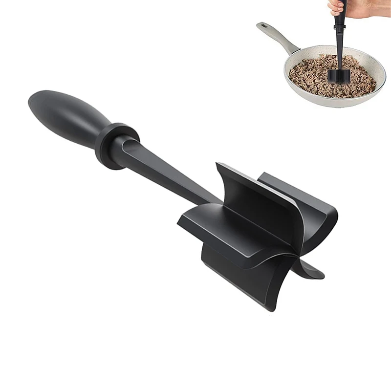 Multifunctional Heat Resistant Meat Masher Nylon Hamburger Chopper Ground Meat Chopper Utensil for Non Stick Cookware Kitchen
Multifunctional Heat Resistant Meat Masher Nylon Hamburger Chopper Ground Meat Chopper Utensil for Non Stick Cookware Kitchen