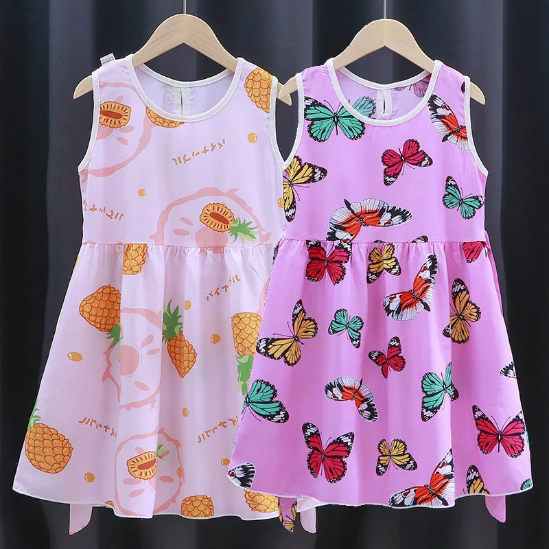 For 5 7 8 9 10 12 Yrs Girls Sleeveless Poplin Dresses Summer Outfits Kids Pink butterfly print dress Cotton Cute Casual Sundress
For 5 7 8 9 10 12 Yrs Girls Sleeveless Poplin Dresses Summer Outfits Kids Pink butterfly print dress Cotton Cute Casual Sundress
