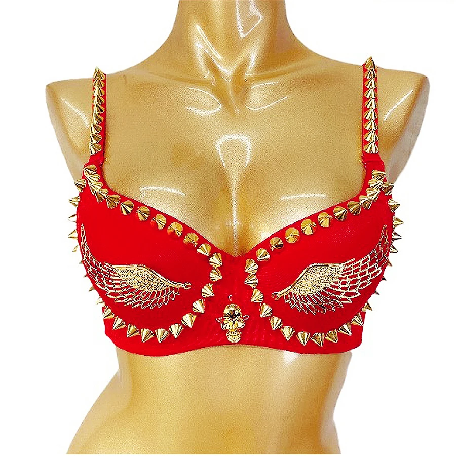 New Party Rave Bra Punk Bralette Push Up Gothic Bras Sexy Samba Carnival Bra Women's Girl Belly dancing Top BRA Nightclub Wear
New Party Rave Bra Punk Bralette Push Up Gothic Bras Sexy Samba Carnival Bra Women's Girl Belly dancing Top BRA Nightclub Wear