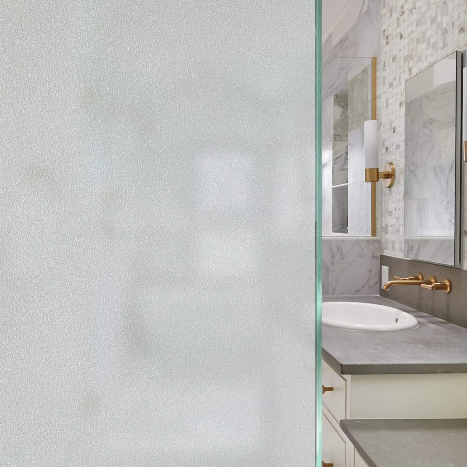 White Matte Frosted Window Film Heat Control Privacy Glass Stickers Static Cling Self Adhesive Film For Home Shower Office
White Matte Frosted Window Film Heat Control Privacy Glass Stickers Static Cling Self Adhesive Film For Home Shower Office