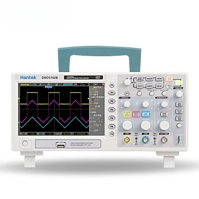 Цифровой настольный осциллограф Hantek DSO5202B, 200 МГц, 2 канала, 1 ГГц/с, USB, 7 дюймов, цветной ЖК-дисплей 800x480, длина записи 1 м
Цифровой настольный осциллограф Hantek DSO5202B, 200 МГц, 2 канала, 1 ГГц/с, USB, 7 дюймов, цветной ЖК-дисплей 800x480, длина записи 1 м