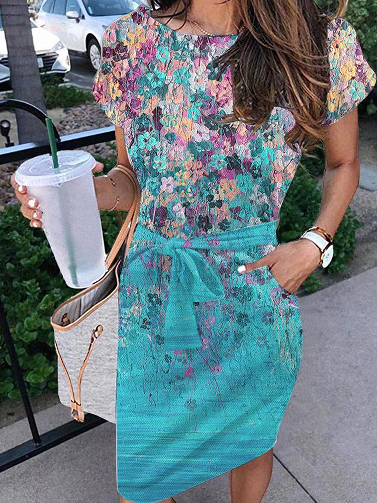 2022 Vintage Harajuku Print Pattern Mini Dress Casual Simple O-Neck Pullover Dresses Women Summer Short Sleeve Party Dress Mujer
2022 Vintage Harajuku Print Pattern Mini Dress Casual Simple O-Neck Pullover Dresses Women Summer Short Sleeve Party Dress Mujer