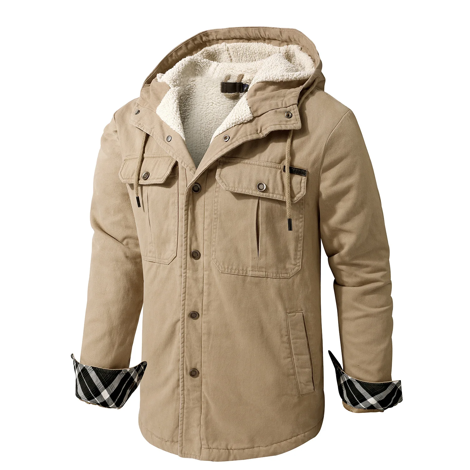 Y2K American code men's foreign trade large size plus velvet thickened hooded solid color shirt lamb pan jacket winter cotton
Y2K American code men's foreign trade large size plus velvet thickened hooded solid color shirt lamb pan jacket winter cotton