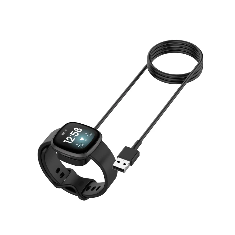 

Charging Dock For Fitbit Versa 3 4/sense 2 Smart Watch USB Charger Data Cradle For Fitbit Sense Charger Stand