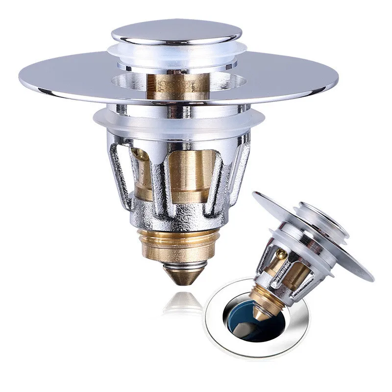 Universal Brass Pop-Up Bounce Core Basin Drain Filter Hair Catcher Shower Sink Strainer Bath Stopper Bathroom Tool
Universal Brass Pop-Up Bounce Core Basin Drain Filter Hair Catcher Shower Sink Strainer Bath Stopper Bathroom Tool