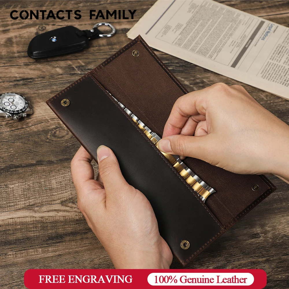 Genuine Leather Portable Watch Strap Organizer Case Watch Band Box Storage Bag Watchband Holder Watch Travel bracelet Pouch
Genuine Leather Portable Watch Strap Organizer Case Watch Band Box Storage Bag Watchband Holder Watch Travel bracelet Pouch