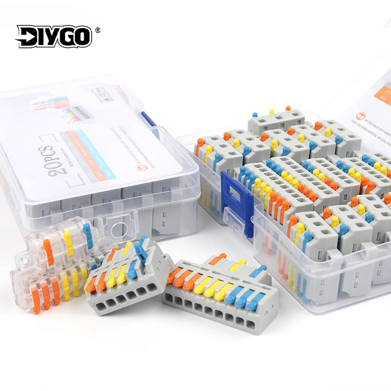 Boxed Small Quick Cable HomeTerminal Block 3 In 6/9 Out Mini Wiring Connector Universal Compact Wire Connector Splitter 28-12AWG
Boxed Small Quick Cable HomeTerminal Block 3 In 6/9 Out Mini Wiring Connector Universal Compact Wire Connector Splitter 28-12AWG