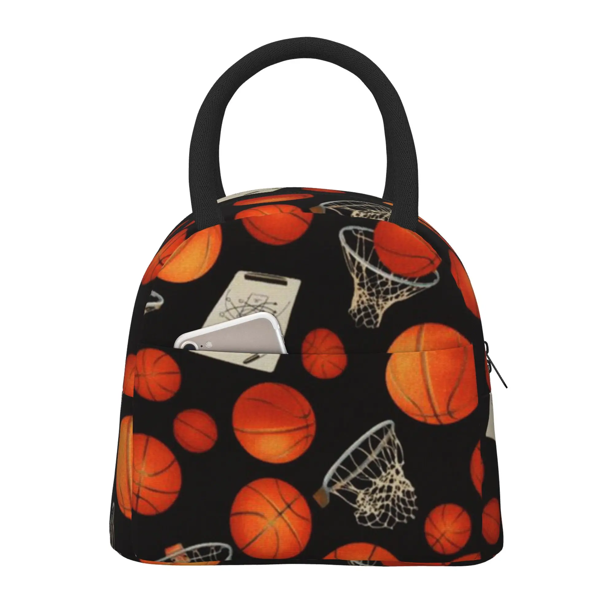Баскетбольная и обруч сумка для ланча Изолированная многофункциональная сумка-тоут для ланча многоразовая Термосумка-холодильник 
Баскетбольная и обруч сумка для ланча Изолированная многофункциональная сумка-тоут для ланча многоразовая Термосумка-холодильник