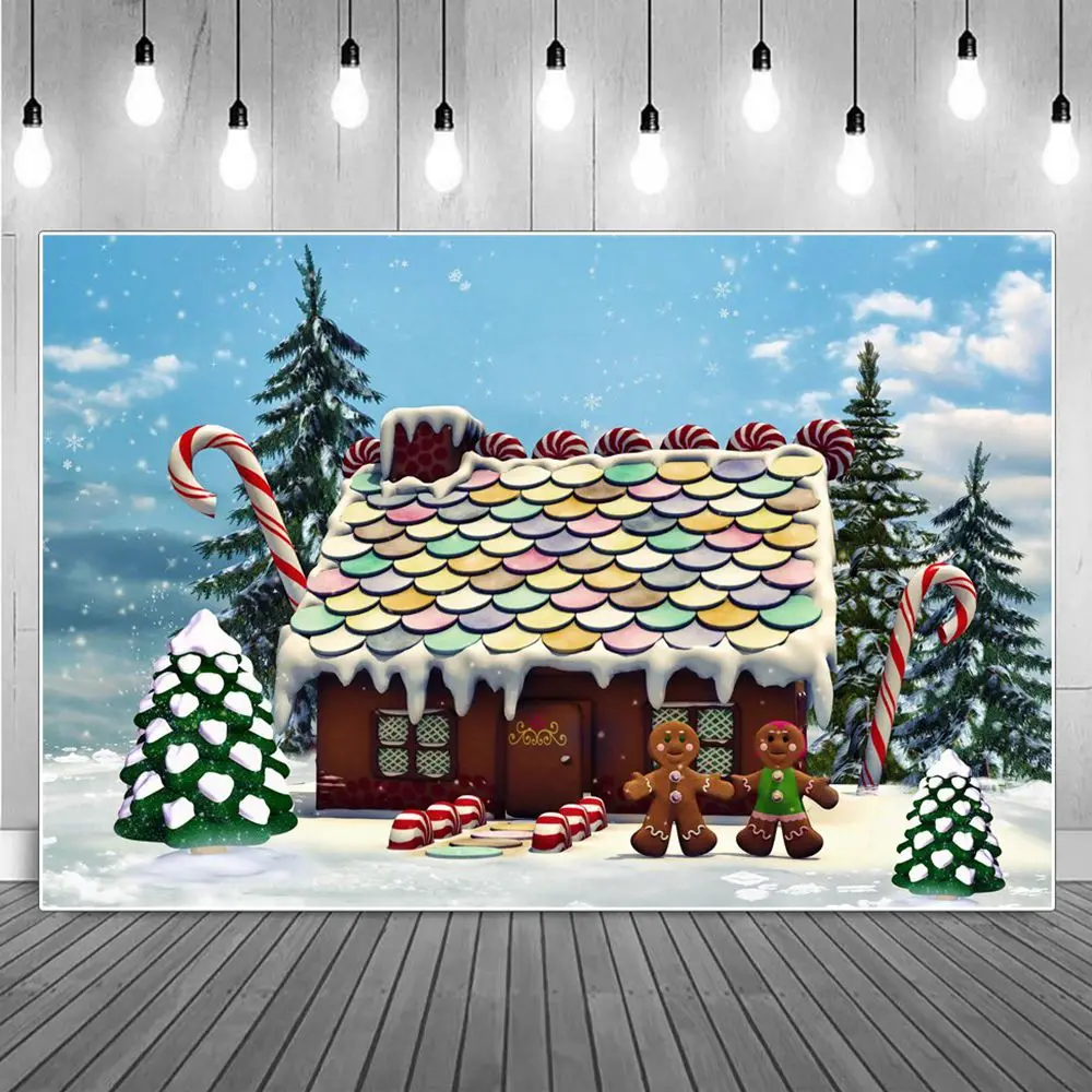 Tree Cookies House Snowman Candyland Christmas Photography Backgrounds Custom Baby Party Home Decoration Photo Booth Backdrops
Tree Cookies House Snowman Candyland Christmas Photography Backgrounds Custom Baby Party Home Decoration Photo Booth Backdrops