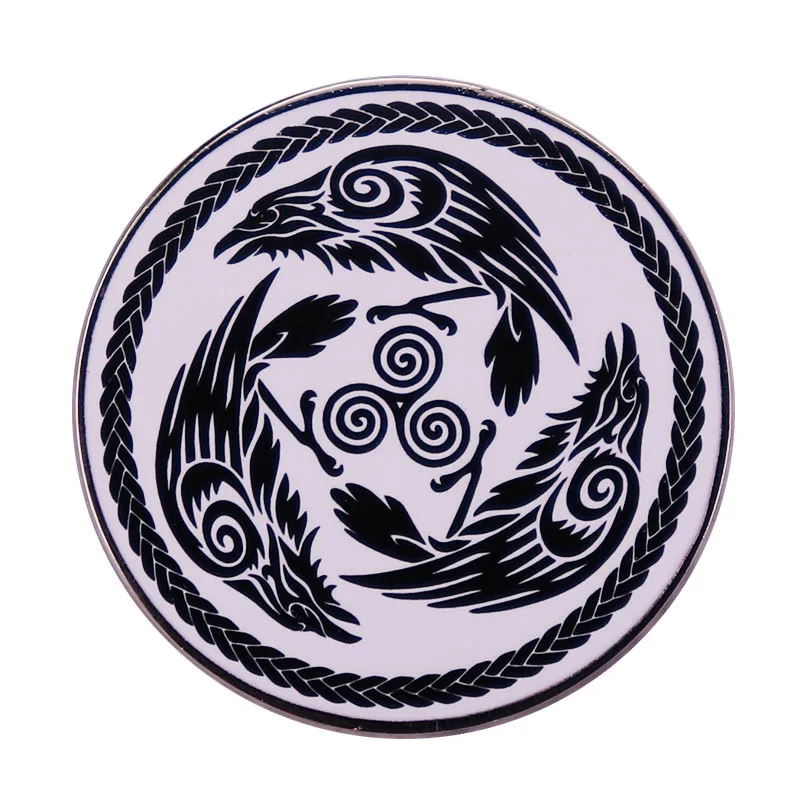 Three Crows Mix Viking Art Jewelry Gift Pin Wrap GarFashionable Creative Cartoon Brooch Lovely Enamel Badge Clothing Accessories
Three Crows Mix Viking Art Jewelry Gift Pin Wrap GarFashionable Creative Cartoon Brooch Lovely Enamel Badge Clothing Accessories