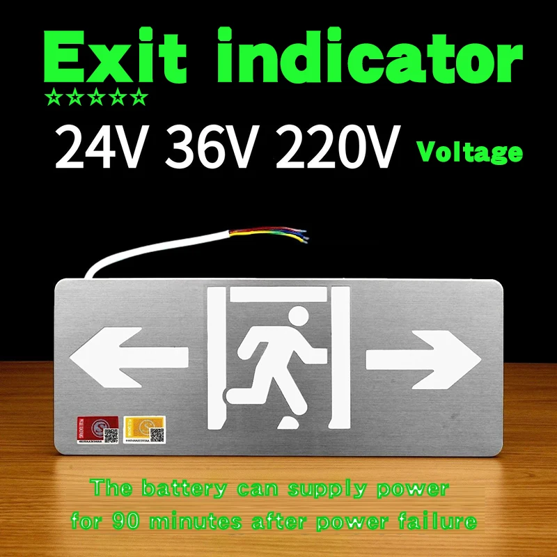 Exit Led Light Ac24/220V Green Emergency Exit Light Sign Fire Indicator Warning Lamp For Bulb Hotel Mall School Public Place
Exit Led Light Ac24/220V Green Emergency Exit Light Sign Fire Indicator Warning Lamp For Bulb Hotel Mall School Public Place
