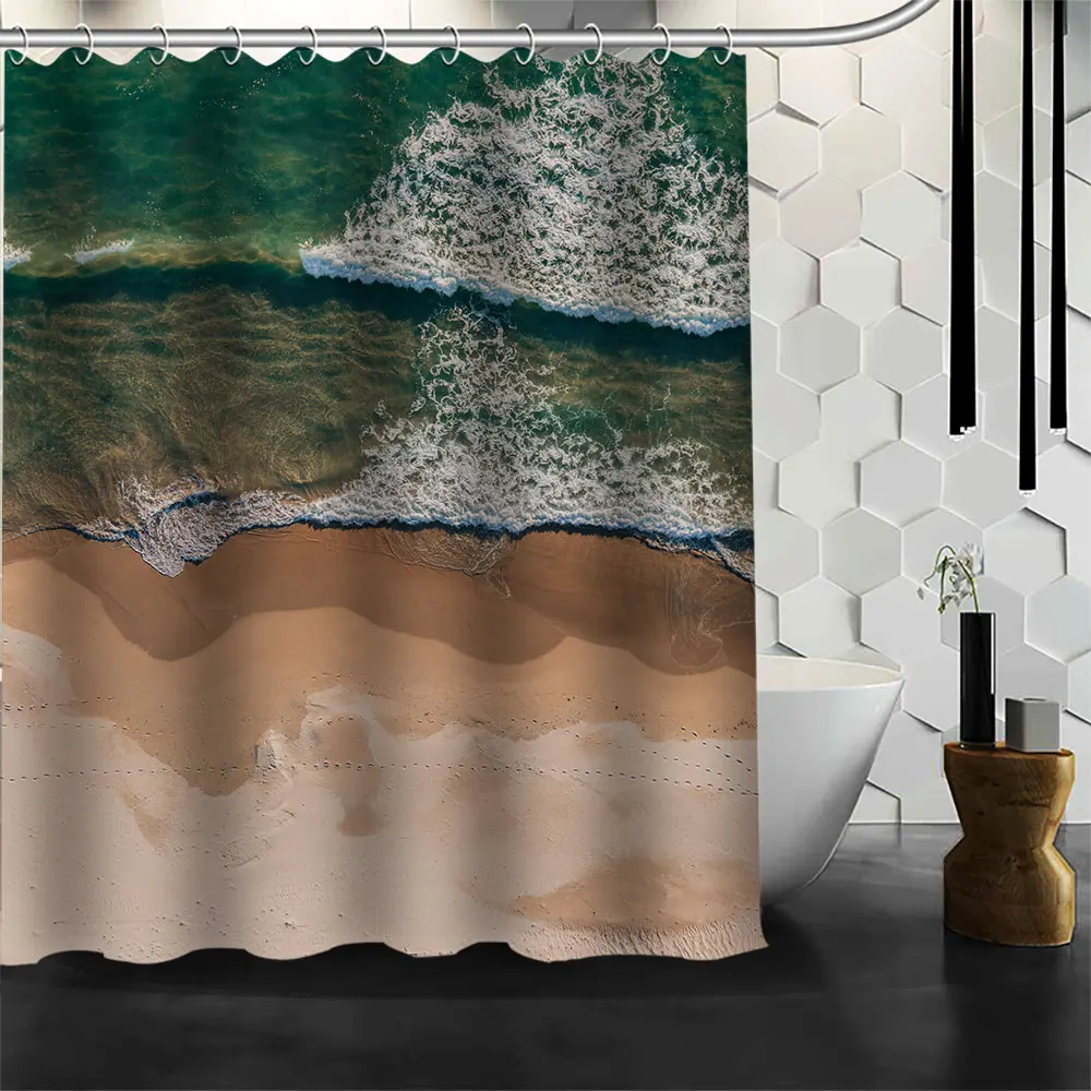Custom Wave Beach Sunrise Shower Curtains Hooks Bathroom Waterproof Bath Room Home Decor Decoration 3D Print 211201-81
Custom Wave Beach Sunrise Shower Curtains Hooks Bathroom Waterproof Bath Room Home Decor Decoration 3D Print 211201-81
