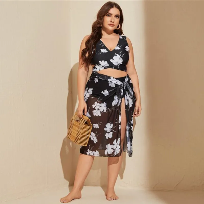 Sexy Plus Size Swimsuit Printed Three Sets Of Bikini Swimsuit Women With Chest Pad New Summer Spa Resort Swimming Beachwear
Sexy Plus Size Swimsuit Printed Three Sets Of Bikini Swimsuit Women With Chest Pad New Summer Spa Resort Swimming Beachwear