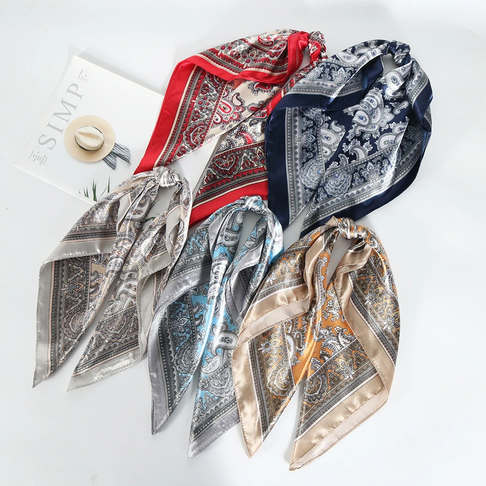 Imitation Silk Satin Bandanna Hair Scarf Elegant Women Print 60cm Headkerchief Design Neck Tie Female Wrist Foulard Shawl Hijab
Imitation Silk Satin Bandanna Hair Scarf Elegant Women Print 60cm Headkerchief Design Neck Tie Female Wrist Foulard Shawl Hijab