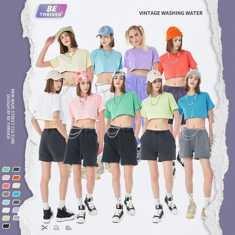 2022 Summer new exposed navel short T -shirt hip -hop tide brand short sleeves tshirt women tops women fashion tops
2022 Summer new exposed navel short T -shirt hip -hop tide brand short sleeves tshirt women tops women fashion tops