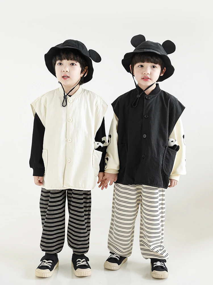 2022 Boys Simple Breathable Vest Spring New Panda Doll Children's Baby Sleeveless Top Boys Vest
2022 Boys Simple Breathable Vest Spring New Panda Doll Children's Baby Sleeveless Top Boys Vest