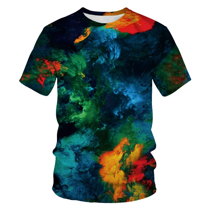 Summer 2022 color spray-coded Graffiti T-shirt European and American 3D digital print short sleeve T-shirt
Summer 2022 color spray-coded Graffiti T-shirt European and American 3D digital print short sleeve T-shirt