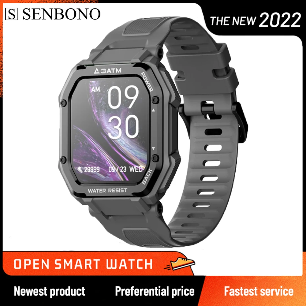 SENBONO 2022 Smart Watch Men 3ATM Waterproof Heart Rate Monitor Long Standby Outdoor Sport Smartwatch Man For Android IOS Xiaomi
SENBONO 2022 Smart Watch Men 3ATM Waterproof Heart Rate Monitor Long Standby Outdoor Sport Smartwatch Man For Android IOS Xiaomi