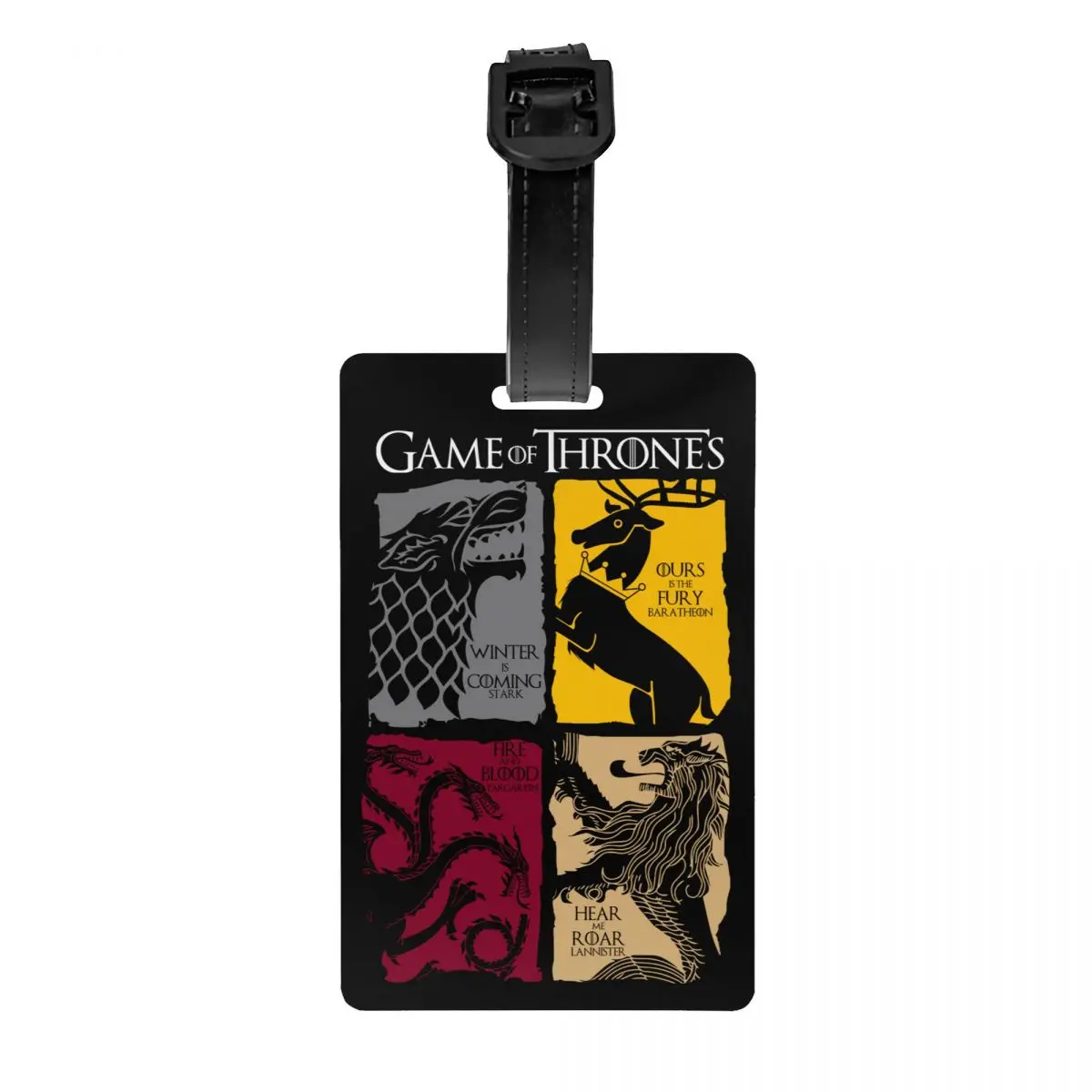 Vintage Game Of Throness Luggage Tags Custom House Stark Targaryen Lannister Baggage Tags Privacy Cover ID Label
Vintage Game Of Throness Luggage Tags Custom House Stark Targaryen Lannister Baggage Tags Privacy Cover ID Label