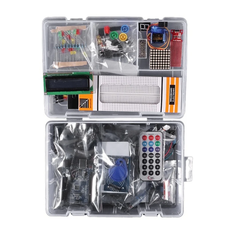 Super Starter Kit For Arduino UNO R3 Upgraded Version Learning Suite With Retail Box
Super Starter Kit For Arduino UNO R3 Upgraded Version Learning Suite With Retail Box