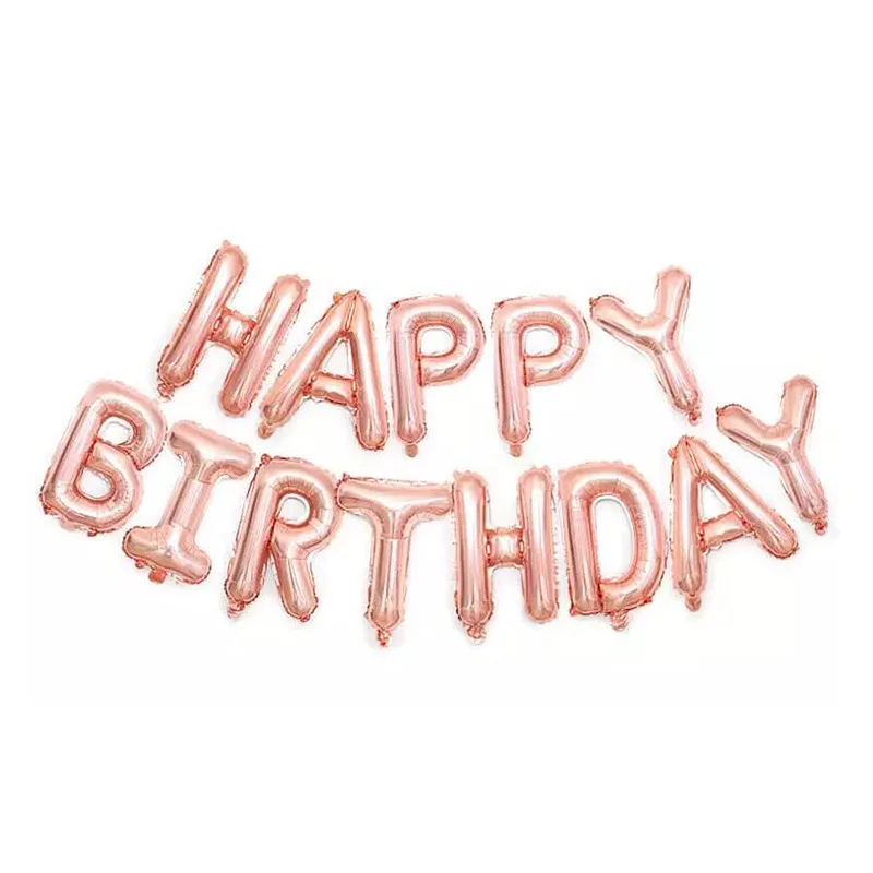 Rose Gold Happy Birthday Balloons Banner Letter Foil Balloons Birthday Party Decorations Boy or Girl Birthday Balloons Globos
Rose Gold Happy Birthday Balloons Banner Letter Foil Balloons Birthday Party Decorations Boy or Girl Birthday Balloons Globos