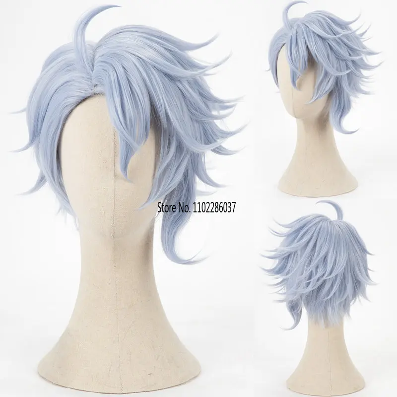 Azul Ashengrotto Cosplay Wig Light Blue Gray Short Wigs Heat Resistant Carnival Party Synthetic Hair Halloween + Wig Cap
Azul Ashengrotto Cosplay Wig Light Blue Gray Short Wigs Heat Resistant Carnival Party Synthetic Hair Halloween + Wig Cap