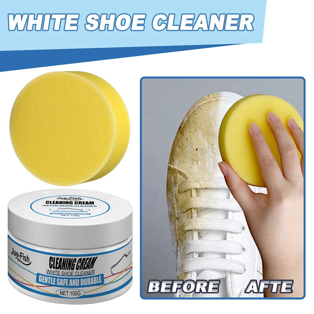 100g White Shoes Cleaning Cream Household Multi-functional Whitening Cleansing Cream Shoes Stains Remover Cleaning Chemicals
100g White Shoes Cleaning Cream Household Multi-functional Whitening Cleansing Cream Shoes Stains Remover Cleaning Chemicals