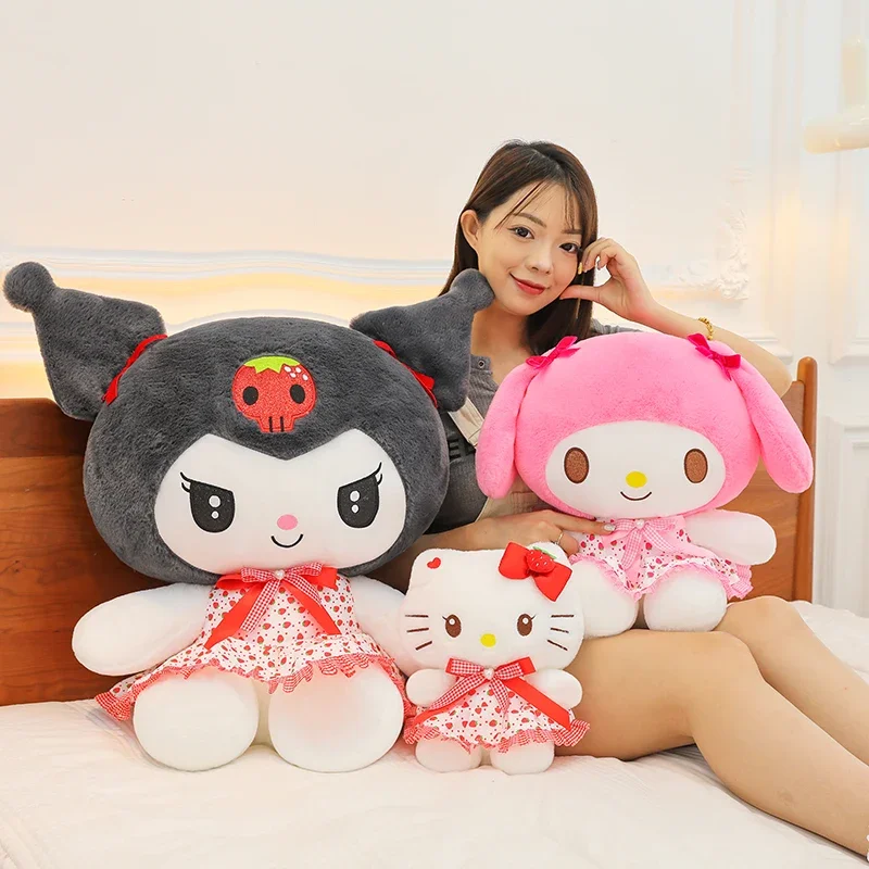 70 см большие плюшевые куклы Sanrio Kuromi My Melody игрушки милая кавайная мягкая кукла Hello