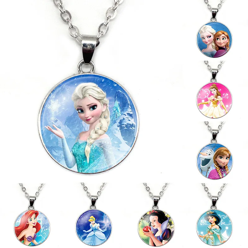 Disney Frozen Necklace Anime Elsa Princess Figures Chrildren's Cartoon Anna Gem Necklace Pendant Girls Accessories Kids Gifts
Disney Frozen Necklace Anime Elsa Princess Figures Chrildren's Cartoon Anna Gem Necklace Pendant Girls Accessories Kids Gifts