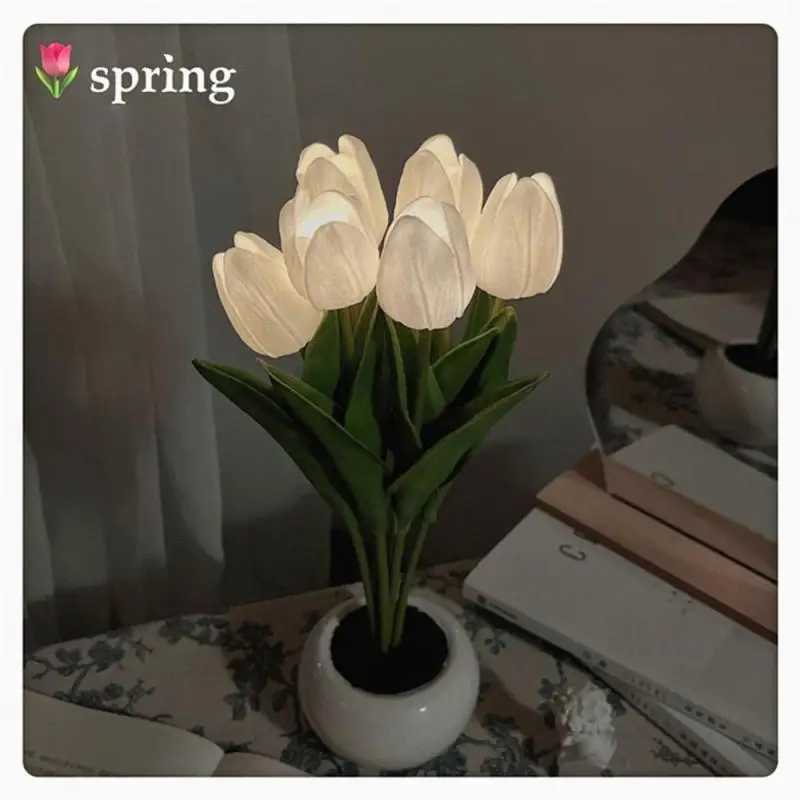 Tulips Artificial Flowers LED Night Light Bouquet Light Atmosphere Light For Home Birthday Bedroom Bedside Dormitory Decoration
Tulips Artificial Flowers LED Night Light Bouquet Light Atmosphere Light For Home Birthday Bedroom Bedside Dormitory Decoration