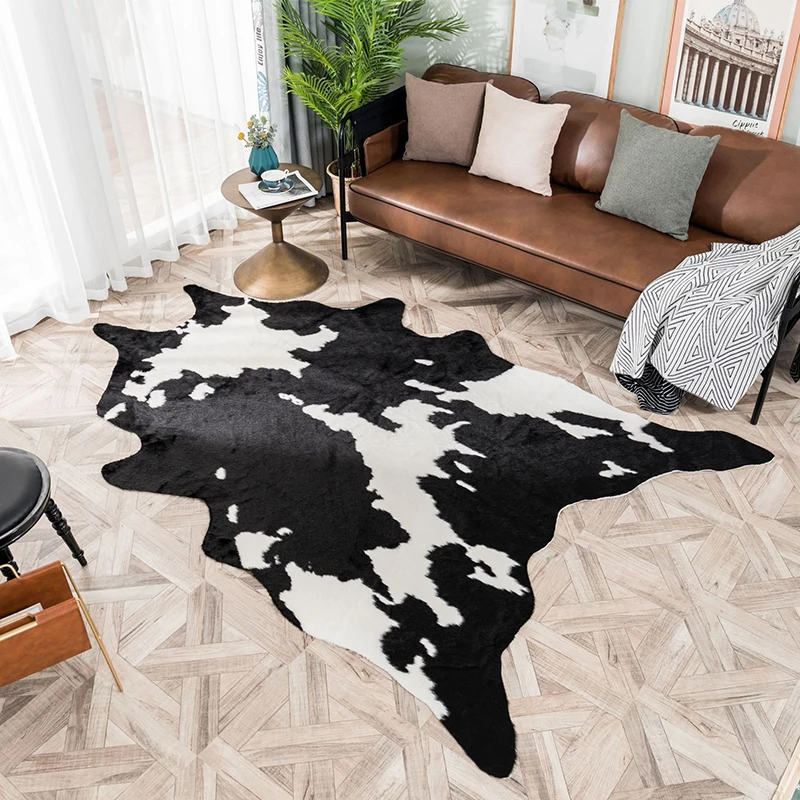 Simulation Cow Carpet Modern Style Irregular Rug for Bedroom Living Room Home Floor YN17
Simulation Cow Carpet Modern Style Irregular Rug for Bedroom Living Room Home Floor YN17