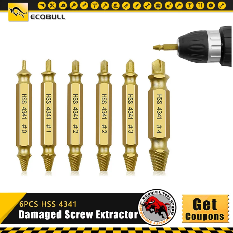 High quality 6pcs Damaged Screw Extractor Speed Out Drill Bits Broken Speed Out Bolt Extractor Bolt Stud Remover Tool
High quality 6pcs Damaged Screw Extractor Speed Out Drill Bits Broken Speed Out Bolt Extractor Bolt Stud Remover Tool