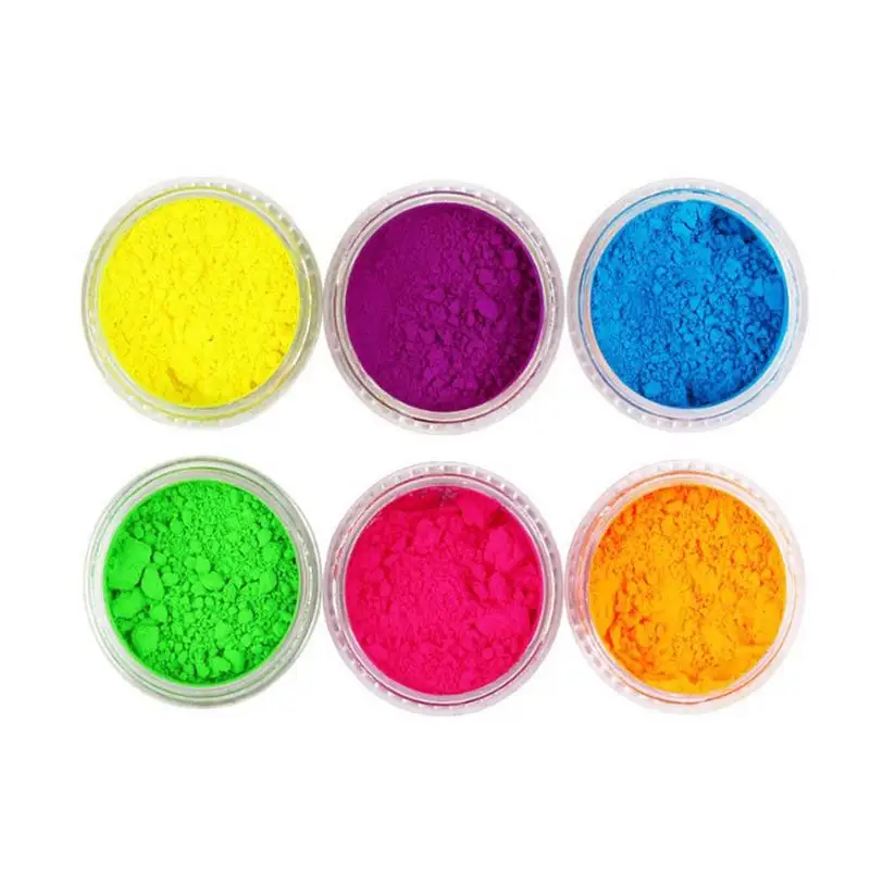

6 Colors Set Fluorescent Neon Nail Powder Matte Nude Pigment For Nail Art Decoration Eyeshadow Pigment Party Bar Makeup Tool