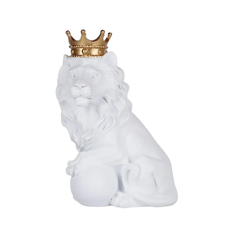 Animal Sculpture For Decoration Living Room Statues For Home Decor Desk Table Ornaments Home Modern White Cute Lion Crown Ball
Animal Sculpture For Decoration Living Room Statues For Home Decor Desk Table Ornaments Home Modern White Cute Lion Crown Ball