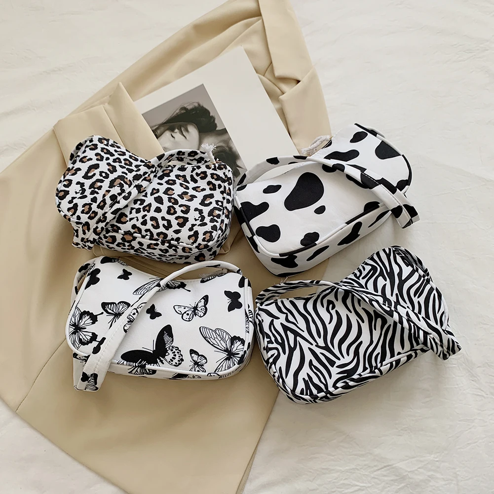 Animal Pattern Print Canvas Shoulder Underarm Bag Vintage Ladies Small Purse Handbags Casual All-match Fashion Women Square Bags
Animal Pattern Print Canvas Shoulder Underarm Bag Vintage Ladies Small Purse Handbags Casual All-match Fashion Women Square Bags