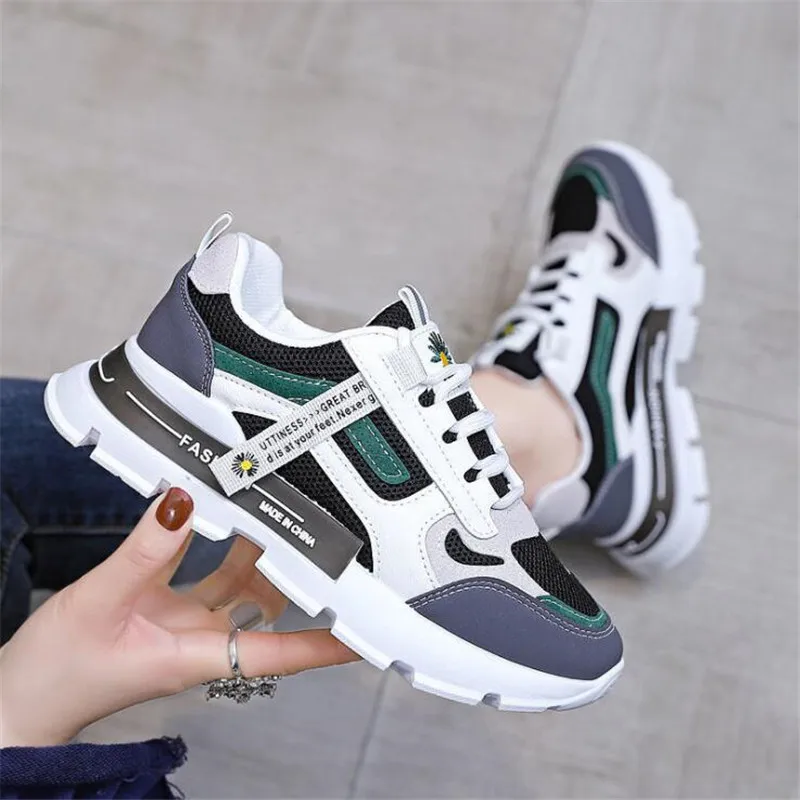 2022 Fashion Women's Shoes Autumn Comfortable Breathable Mesh Casual Shoes Women's Lace-up Non-slip Color Matching Sneakers
2022 Fashion Women's Shoes Autumn Comfortable Breathable Mesh Casual Shoes Women's Lace-up Non-slip Color Matching Sneakers