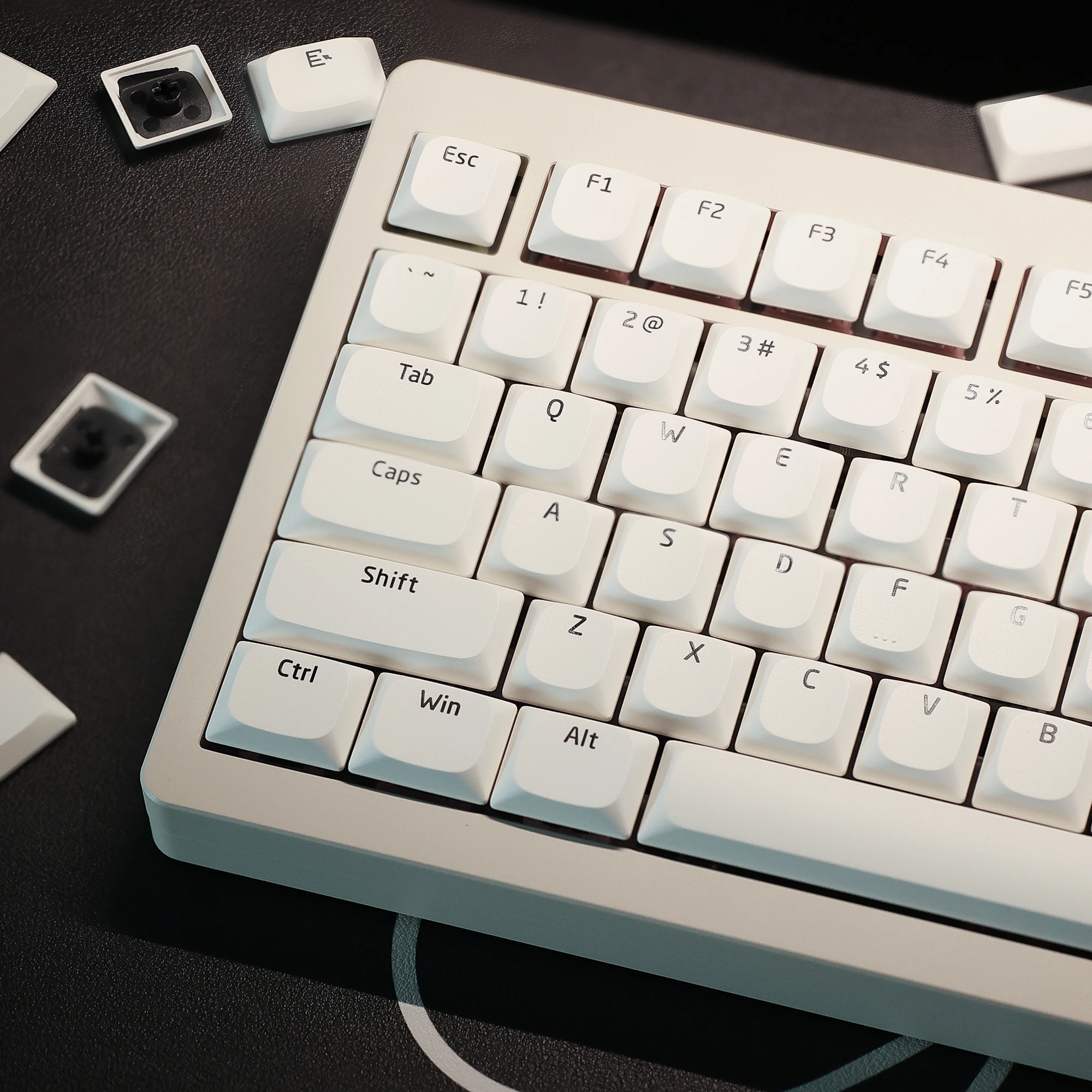 Низкопрофильные колпачки для клавиш Chosfox PBT MX Kailh 1353 механическая клавиатура с
