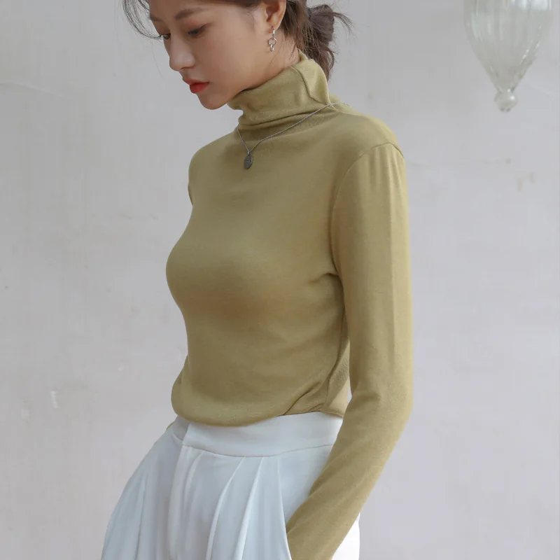 Schinotch Women Pullover Warm Slim Turtleneck Knitwear Stretchable Basic Sweater 2022 Autumn Winter Lady's Base Layer
Schinotch Women Pullover Warm Slim Turtleneck Knitwear Stretchable Basic Sweater 2022 Autumn Winter Lady's Base Layer