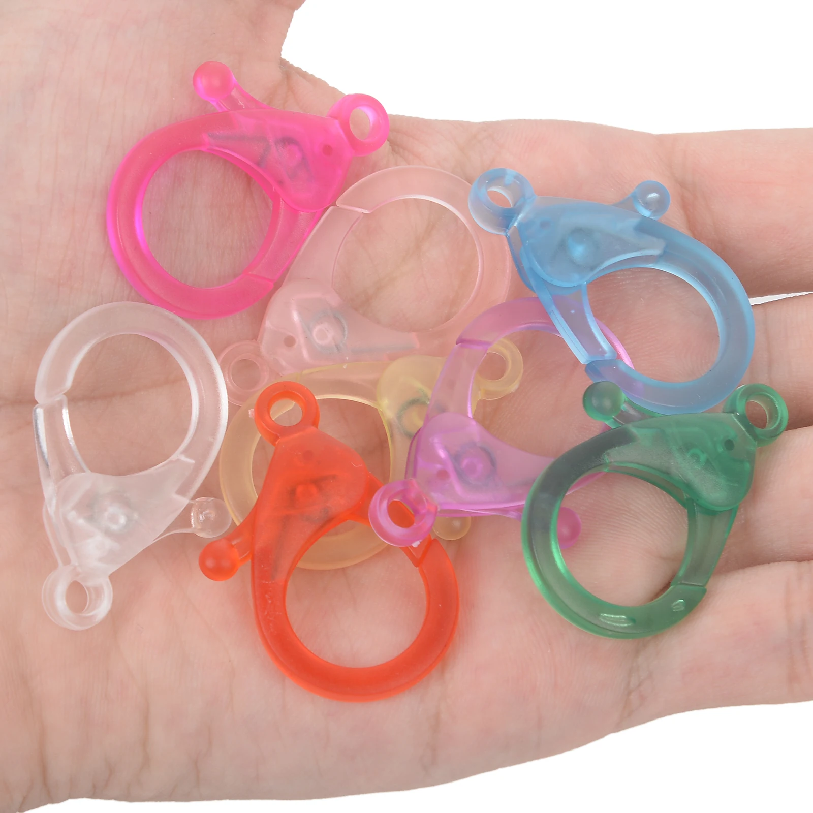 35x25mm frosted plastic lobster clasp Fashion Jewelry Findings Colorful Hooks DIY for Making Necklace&Bracelet Chain Accessories
35x25mm frosted plastic lobster clasp Fashion Jewelry Findings Colorful Hooks DIY for Making Necklace&Bracelet Chain Accessories