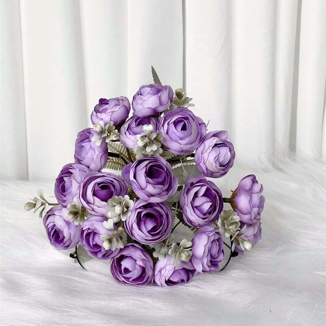 1 Bouquet Artificial Flower 18 Heads Silk Plastic Flowers Wedding Bride Holding Decorative Fake Flowers Photography Props Decor
1 Bouquet Artificial Flower 18 Heads Silk Plastic Flowers Wedding Bride Holding Decorative Fake Flowers Photography Props Decor