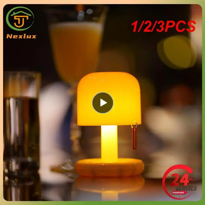 1/2/3PCS Mini Desktop Night Lamp Creative USB Rechargeable Mushroom Style Led Night Light for Coffee Bar Home Decor
1/2/3PCS Mini Desktop Night Lamp Creative USB Rechargeable Mushroom Style Led Night Light for Coffee Bar Home Decor