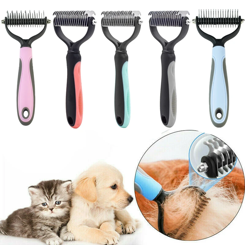 

New Comb Dematting Detangler Hair For Cat Grooming Removal Brush Tool Pet Hair Trimming Fur Curly Long Matted Dogs For