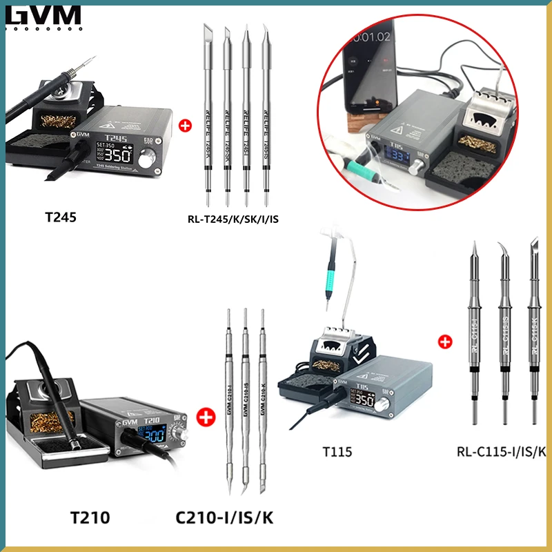 Нагревательная Бессвинцовая паяльная станция GVM T115 T210 T245 T245 для JBC C210 C245 C115, с ручкой, контролем температуры, сварка печатных плат для ремонта
Нагревательная Бессвинцовая паяльная станция GVM T115 T210 T245 T245 для JBC C210 C245 C115, с ручкой, контролем температуры, сварка печатных плат для ремонта