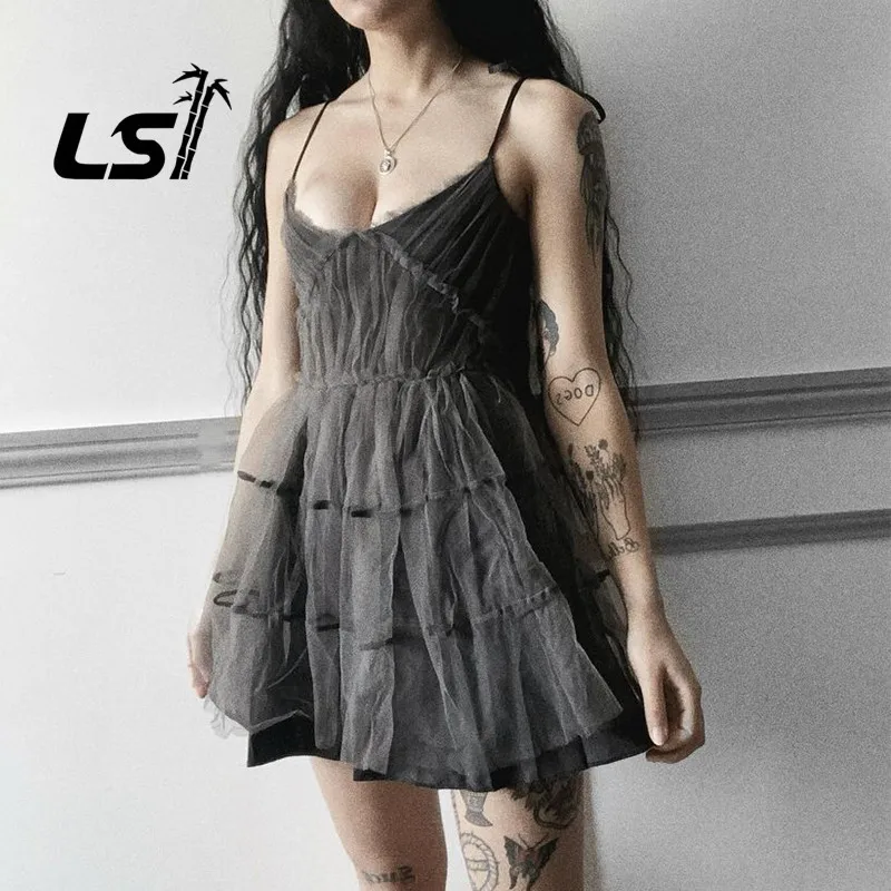 AltGirl Dark Gothic Elegant Dress Women Emo Alt Vintage Mesh Patchwork Lace Up High Waist Dress Y2k Harajuku Mall Goth Partywear
AltGirl Dark Gothic Elegant Dress Women Emo Alt Vintage Mesh Patchwork Lace Up High Waist Dress Y2k Harajuku Mall Goth Partywear