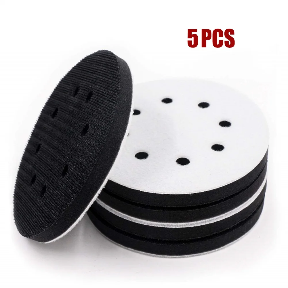 5pcs 5 Inch(125mm) 8-Hole Soft Sponge Interface Pad For Sanding Pads Hook & Loop Protection Pad Power Tool Accessories
5pcs 5 Inch(125mm) 8-Hole Soft Sponge Interface Pad For Sanding Pads Hook & Loop Protection Pad Power Tool Accessories