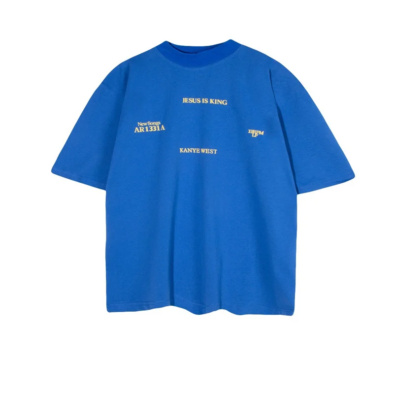 Men Women Tee Puff Print KANYE Jesus is King LA listening party T Shirt High Quality Short Sleeve T-shirt Jesus is King Top Tees
Men Women Tee Puff Print KANYE Jesus is King LA listening party T Shirt High Quality Short Sleeve T-shirt Jesus is King Top Tees