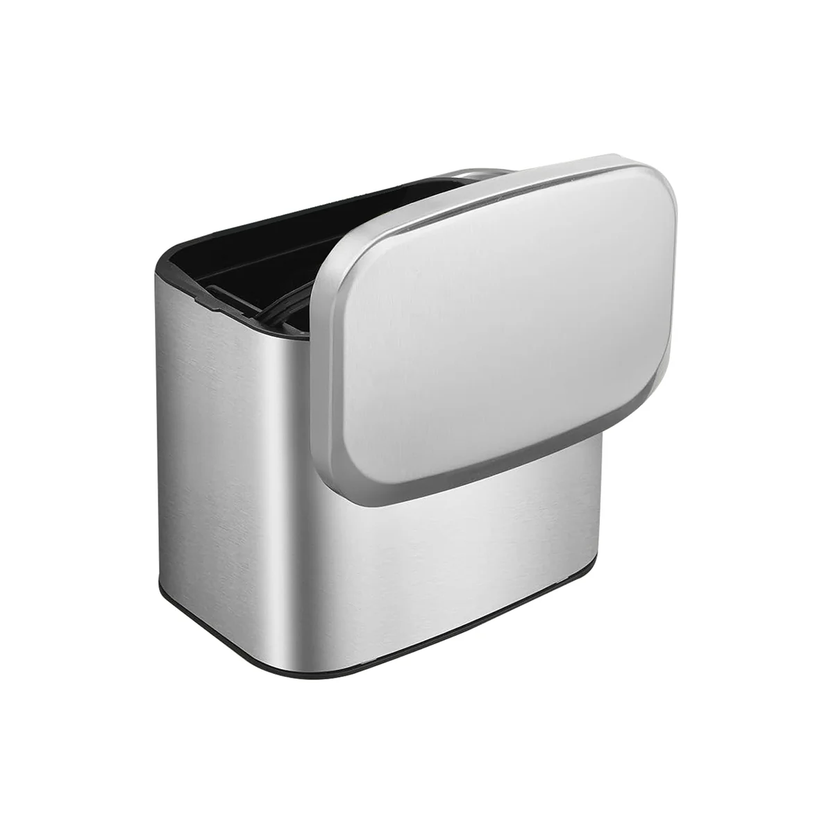 Hanging Stainless Steel Compost Bin 1.05 Gallon Wall Mounted Trash Can with Lid, Kitchen Cabinet Door Sink Garbage Can
Hanging Stainless Steel Compost Bin 1.05 Gallon Wall Mounted Trash Can with Lid, Kitchen Cabinet Door Sink Garbage Can