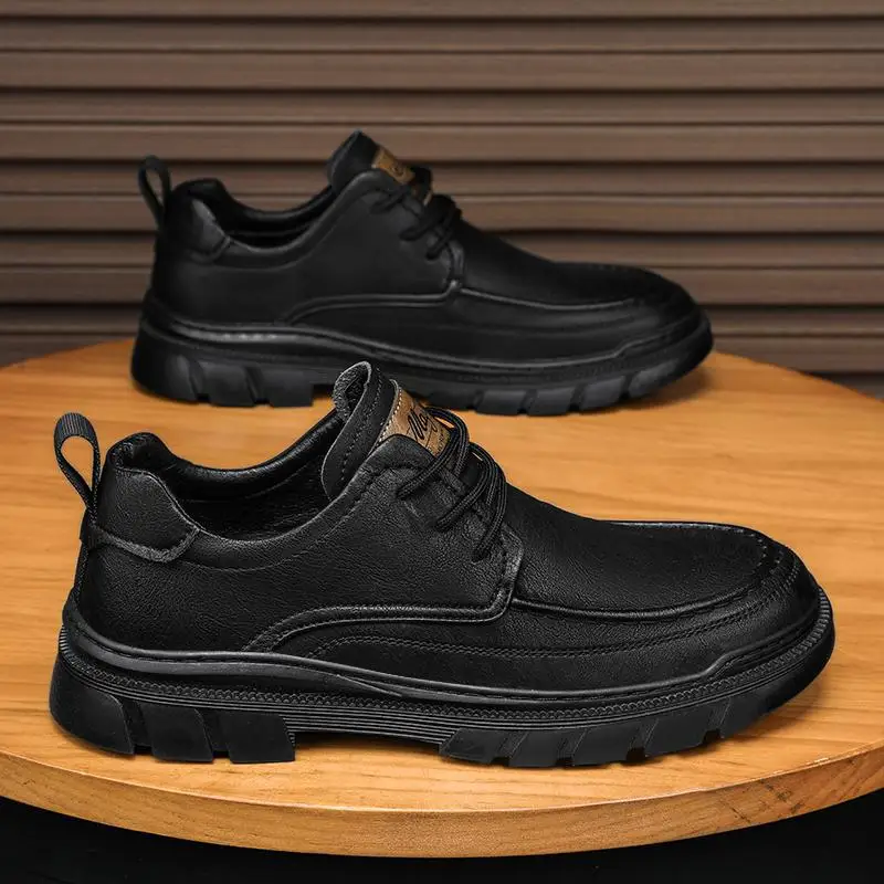 Leather Shoes Men's Large Size British Style Boys Black Big Head Casual Business Wear Wedding Bridegroom Suit Shoes
Leather Shoes Men's Large Size British Style Boys Black Big Head Casual Business Wear Wedding Bridegroom Suit Shoes