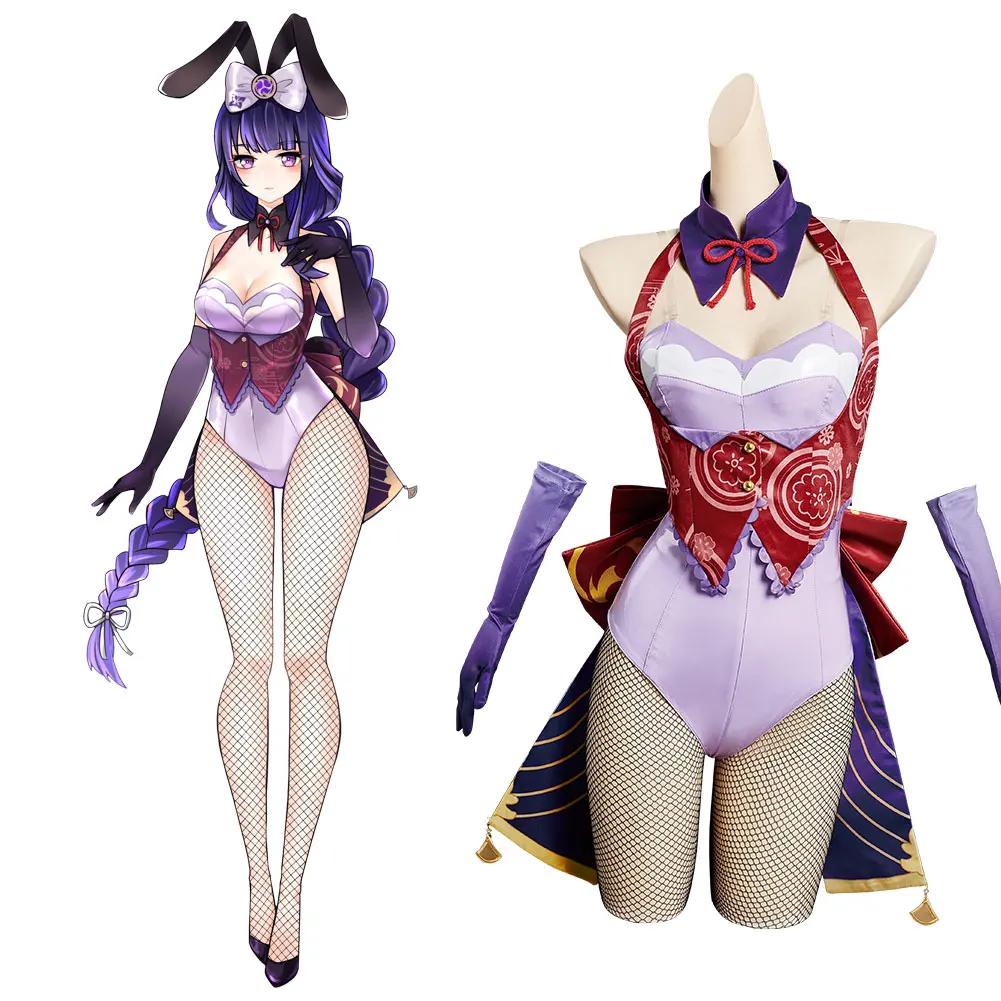 Genshin Impact Beelzebul Raiden Shogun Cosplay Costume Bunny Girl Jumpsuit Outfits Halloween Carnival Suit
Genshin Impact Beelzebul Raiden Shogun Cosplay Costume Bunny Girl Jumpsuit Outfits Halloween Carnival Suit